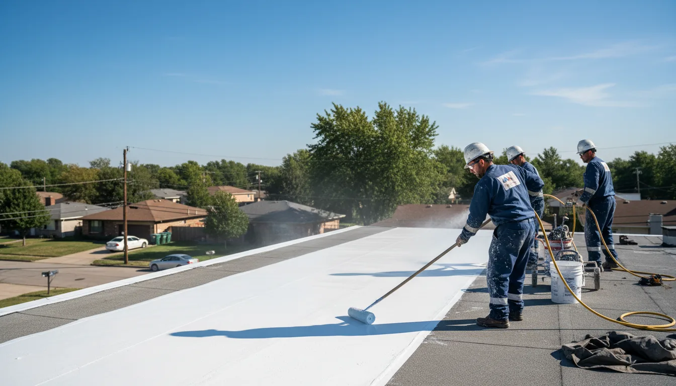 Commercial roof coating in Pingree Grove, IL near me